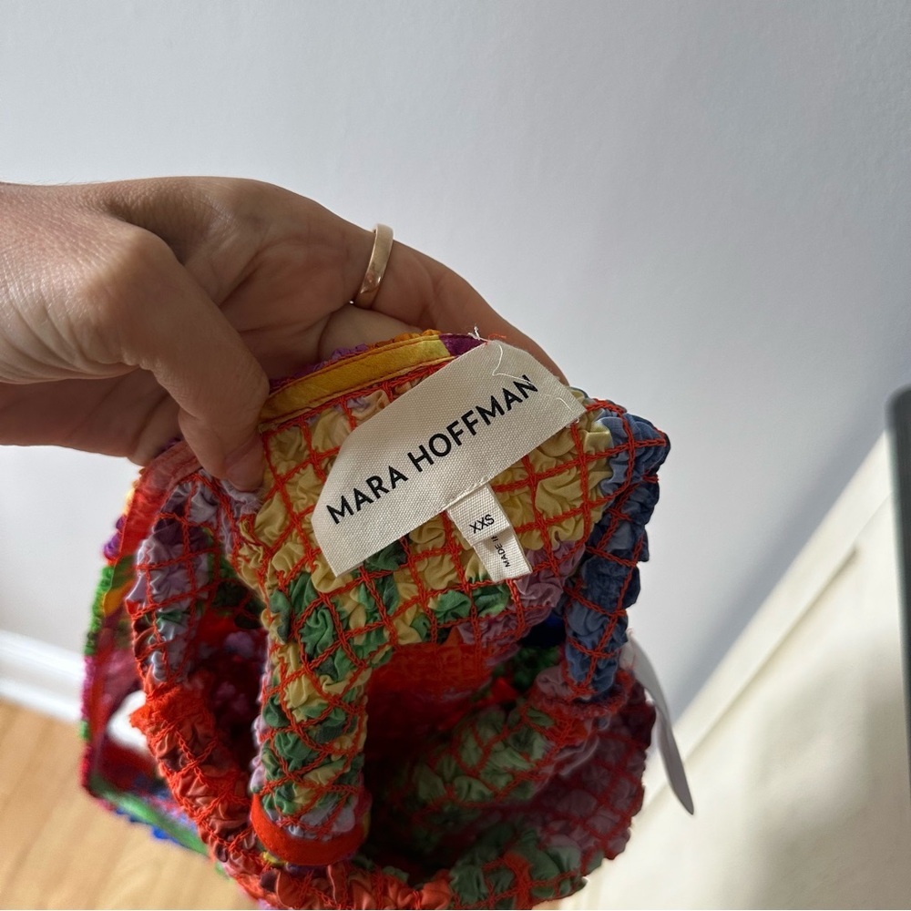 Mara Hoffman Multicolor Floral Textured Bodysuit - Picture 9 of 10